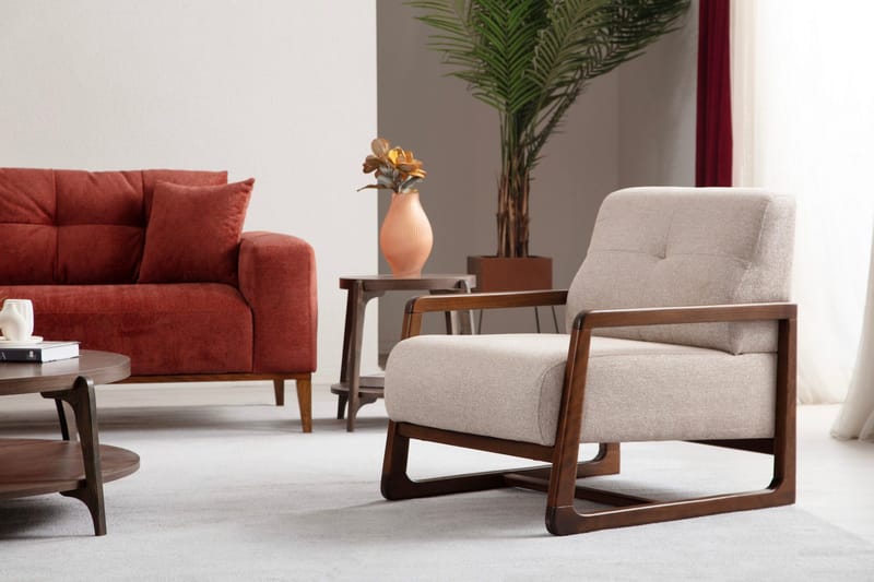 Sinor Bäddsoffa 4-sits - Röd - Möbler - Vardagsrum - Bäddsoffor - 4-sits bäddsoffa