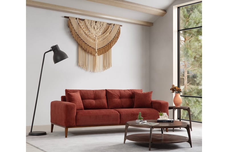 Sinor Bäddsoffa 4-sits - Röd - Möbler - Vardagsrum - Bäddsoffor - 4-sits bäddsoffa