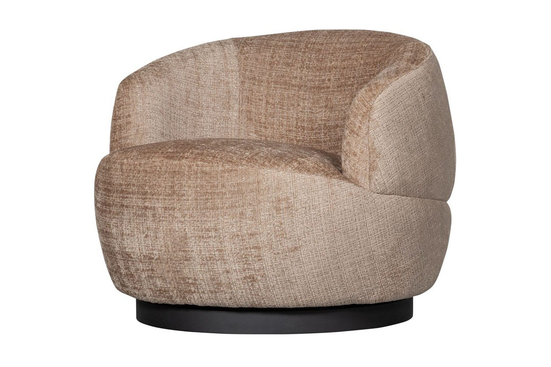 snurrfåtölj ullig - sand