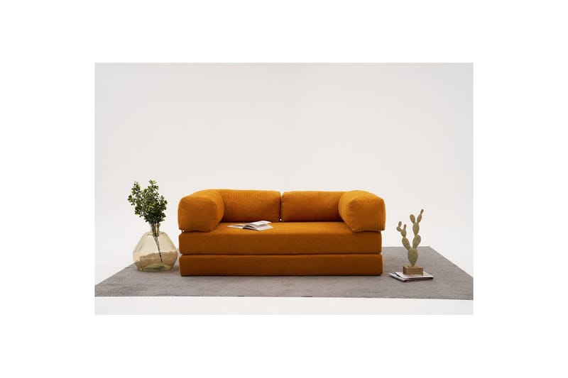 Soffa med 3 sittplatser Selorbury Soffa Apelsin - Apelsin - Möbler - Vardagsrum - Bäddsoffor