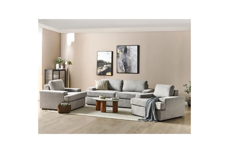 Soffgrupp Alla Grå - Grå - Möbler - Vardagsrum - Soffgrupper