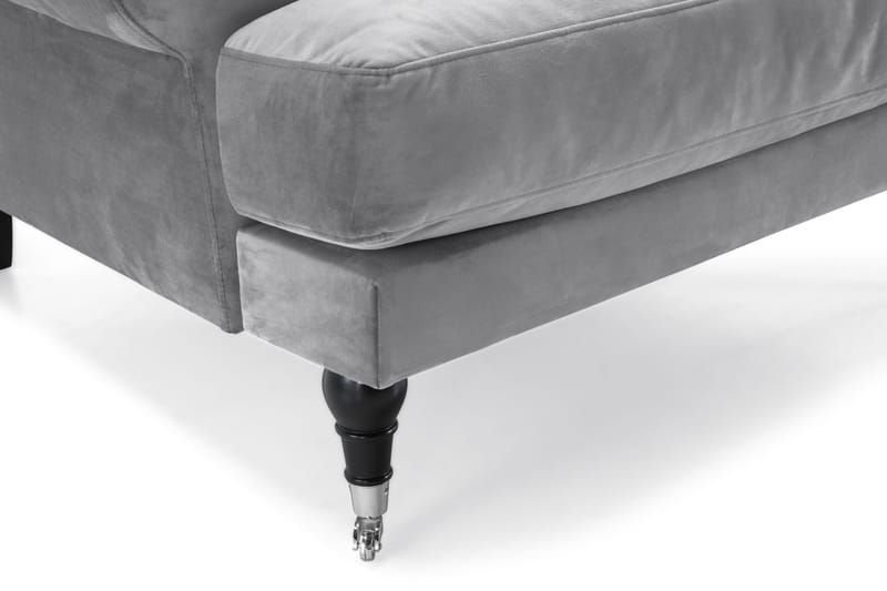 Andrew Soffgrupp 2+1 Sammet - Ljusgrå - Möbler - Vardagsrum - Soffgrupper - Howard soffgrupp