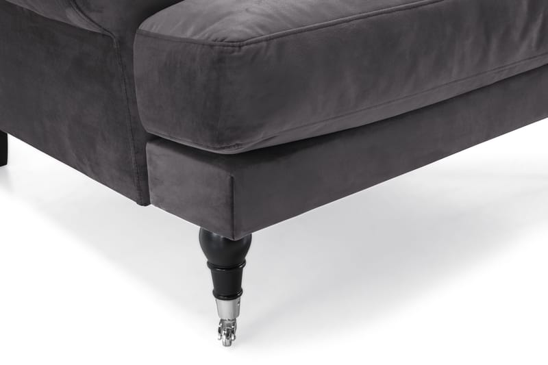 Andrew Soffgrupp 2+1 Sammet - Mörkgrå - Möbler - Vardagsrum - Soffgrupper - Howard soffgrupp