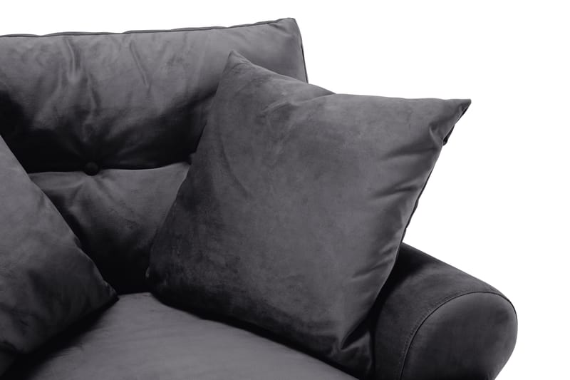 Andrew Soffgrupp 2+1 Sammet - Mörkgrå - Möbler - Vardagsrum - Soffgrupper - Howard soffgrupp