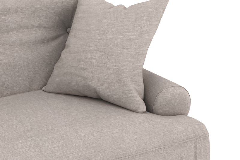 Andrew Soffgrupp 3-sits + 2-sits Soffa + Fåtölj + Fotpall i Tyg - Beige - Möbler - Vardagsrum - Soffgrupper - Howard soffgrupp