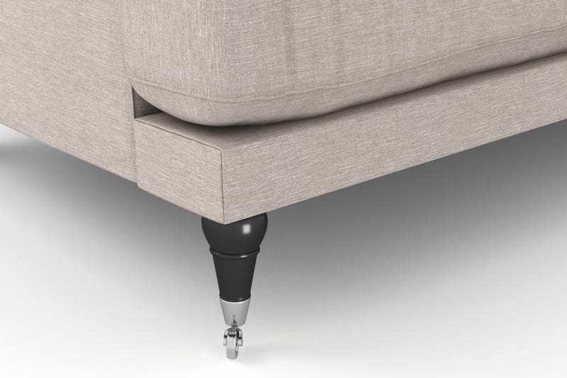 Andrew Soffgrupp 3-sits + 2-sits Soffa + Fåtölj + Fotpall i Tyg - Beige - Möbler - Vardagsrum - Soffgrupper - Howard soffgrupp