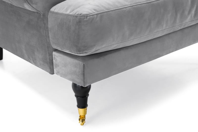 Andrew Soffgrupp 3+2 Sammet - Ljusgrå - Möbler - Vardagsrum - Soffgrupper - Howard soffgrupp