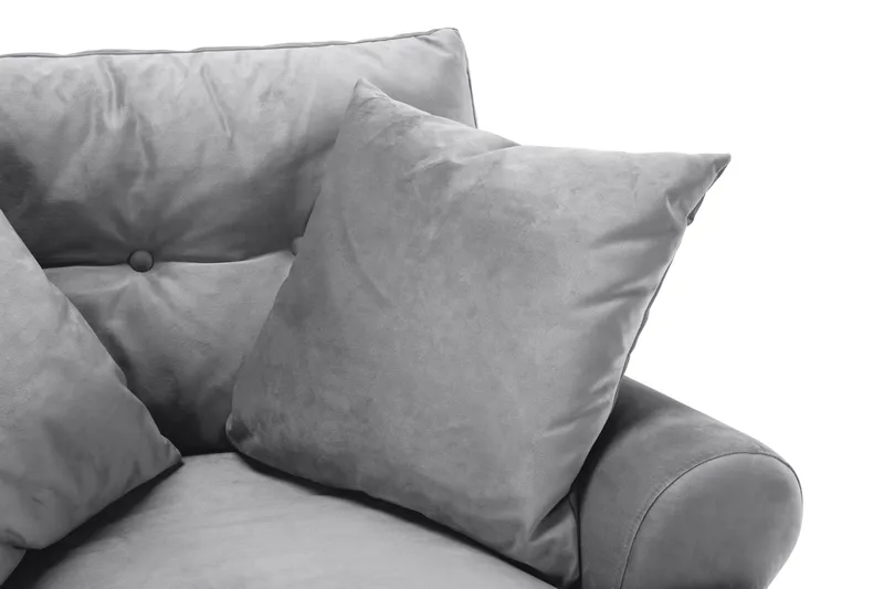 Andrew Soffgrupp 3+2+1 Sammet - Ljusgrå - Möbler - Vardagsrum - Soffgrupper - Howard soffgrupp