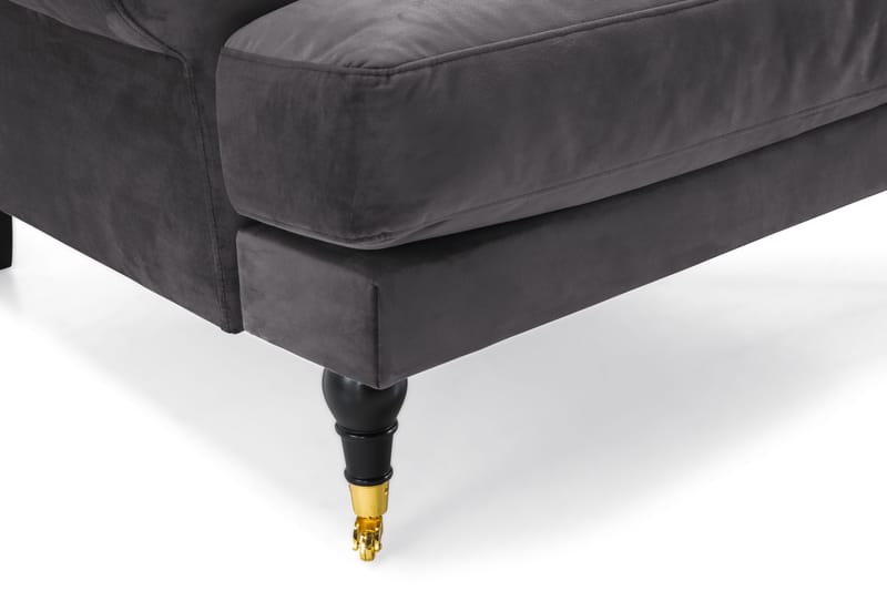 Andrew Soffgrupp 3+2+1 Sammet - Mörkgrå - Möbler - Vardagsrum - Soffgrupper - Howard soffgrupp