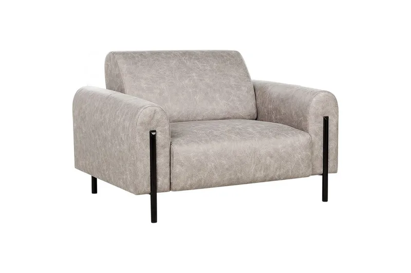 Soffgrupp Askim Grå/svart, Polyester - Grå - Möbler - Vardagsrum - Soffgrupper