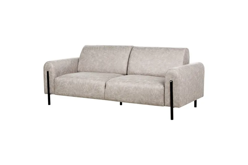 Soffgrupp Askim Grå/svart, Polyester - Grå - Möbler - Vardagsrum - Soffgrupper