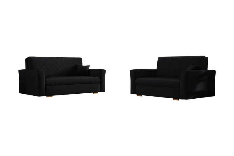 Bensbyn Soffgrupp Rutmönster - Svart - Möbler - Vardagsrum - Soffgrupper