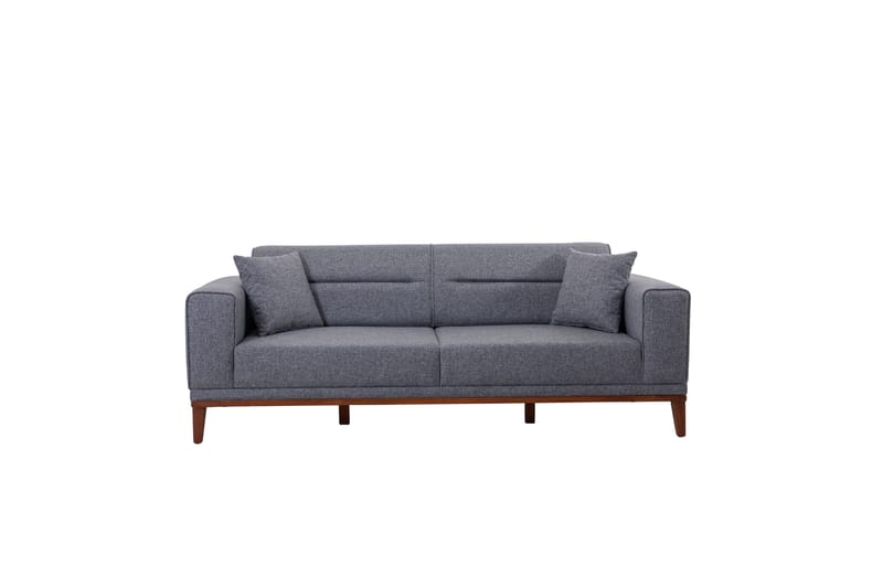 Casavilla Soffgrupp 3-sits Soffa + Fåtölj Mörkgrå - Möbler - Vardagsrum - Soffgrupper