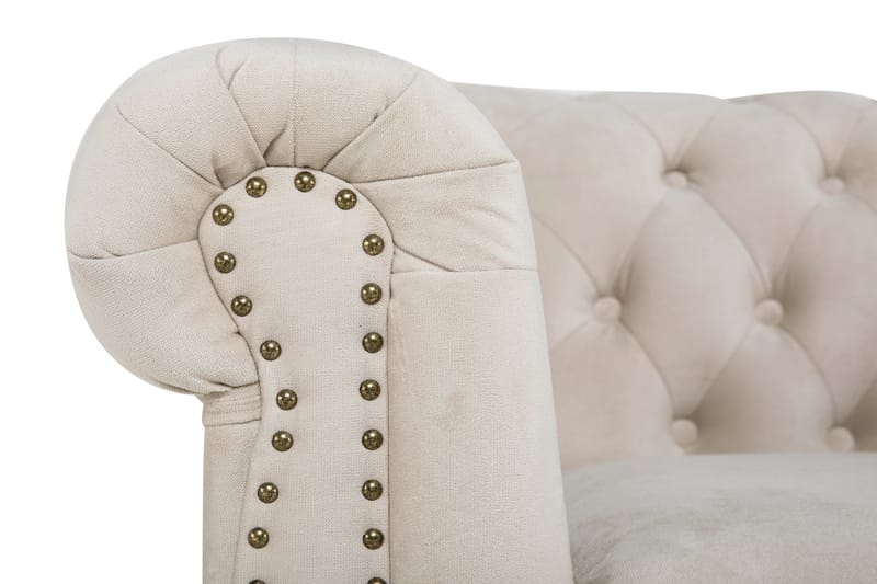 CHESTERFIELD LUX Soffgrupp 2-sits+Fåtölj+Fotpall Sammet - Möbler - Vardagsrum - Soffgrupper - Howard soffgrupp