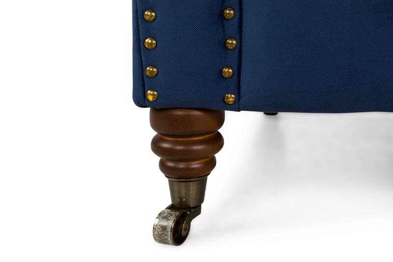 CHESTERFIELD LUX Soffgrupp 2-sits+Fåtölj+Fotpall Sammet - Möbler - Vardagsrum - Soffgrupper - Howard soffgrupp