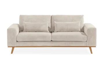 Copenhagen Soffgrupp 3-sits + 2-sits Soffa + Fåtölj + Fotpall i Manchester - Beige - Möbler - Vardagsrum - Soffgrupper