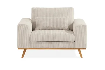 Copenhagen Soffgrupp 3-sits + 2-sits Soffa + Fåtölj + Fotpall i Manchester - Beige - Möbler - Vardagsrum - Soffgrupper