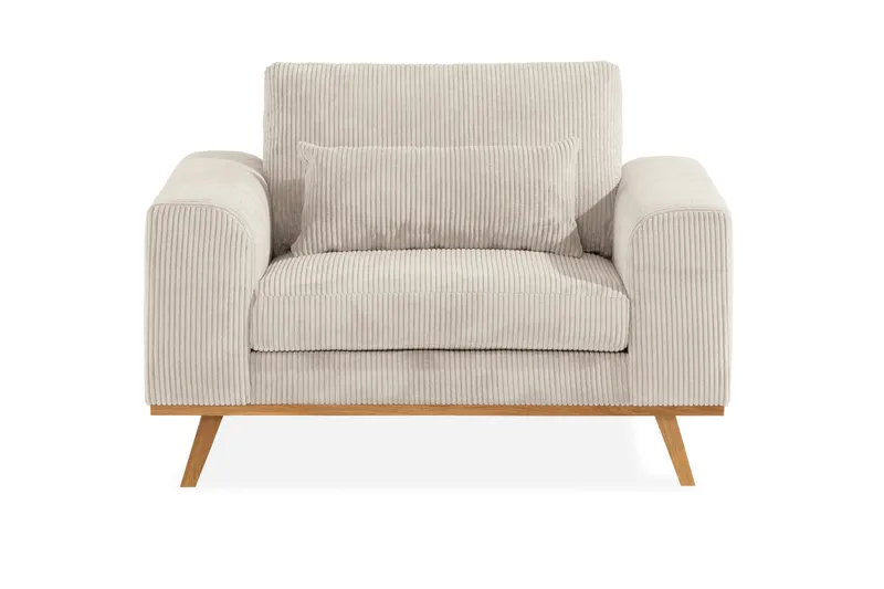 Copenhagen Soffgrupp 3-sits + 2-sits Soffa + Fåtölj + Fotpall i Manchester - Beige - Möbler - Vardagsrum - Soffgrupper