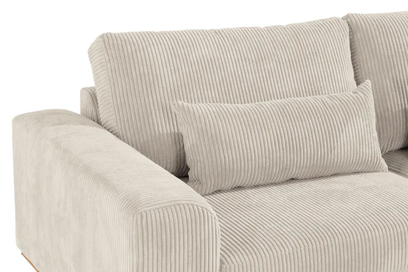 Copenhagen Soffgrupp 3-sits + 2-sits Soffa + Fåtölj + Fotpall i Manchester - Beige - Möbler - Vardagsrum - Soffgrupper