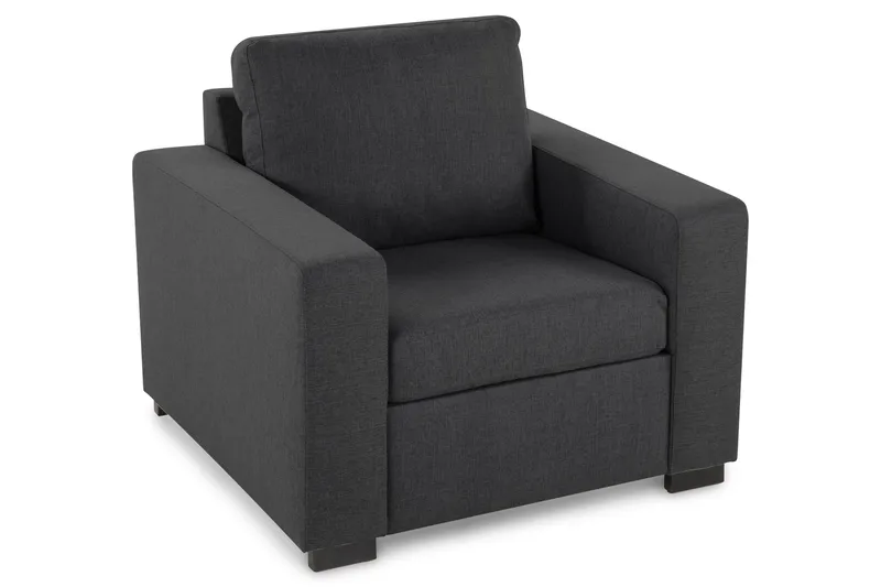 Crazy Soffgrupp 2-sits Soffa + Fåtölj i Tyg - Mörkgrå - Möbler - Vardagsrum - Soffgrupper