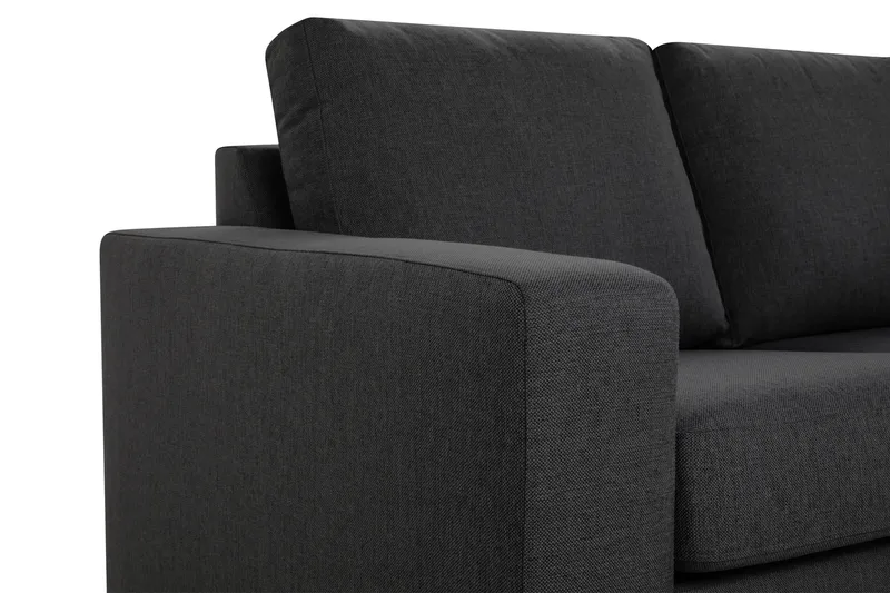 Crazy Soffgrupp 2-sits Soffa + Fåtölj i Tyg - Mörkgrå - Möbler - Vardagsrum - Soffgrupper