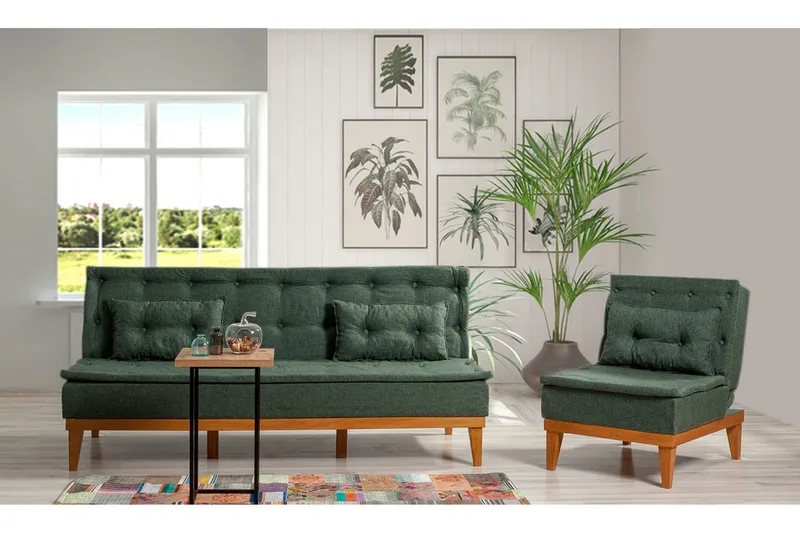 Fuoco Soffgrupp - Grön - Möbler - Vardagsrum - Soffgrupper