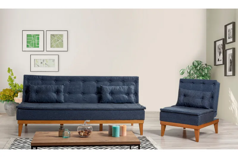 Fuoco Soffgrupp - Mörkblå - Möbler - Vardagsrum - Soffgrupper