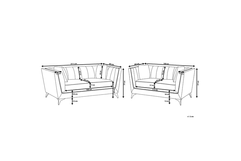 Gaula Soffgrupp 2-Sits+3-Sits - Blå - Möbler - Vardagsrum - Soffgrupper