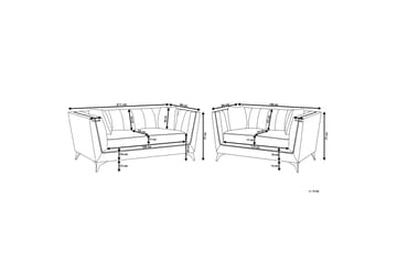 Gaula Soffgrupp 2-Sits+3-Sits - Blå - Möbler - Vardagsrum - Soffgrupper