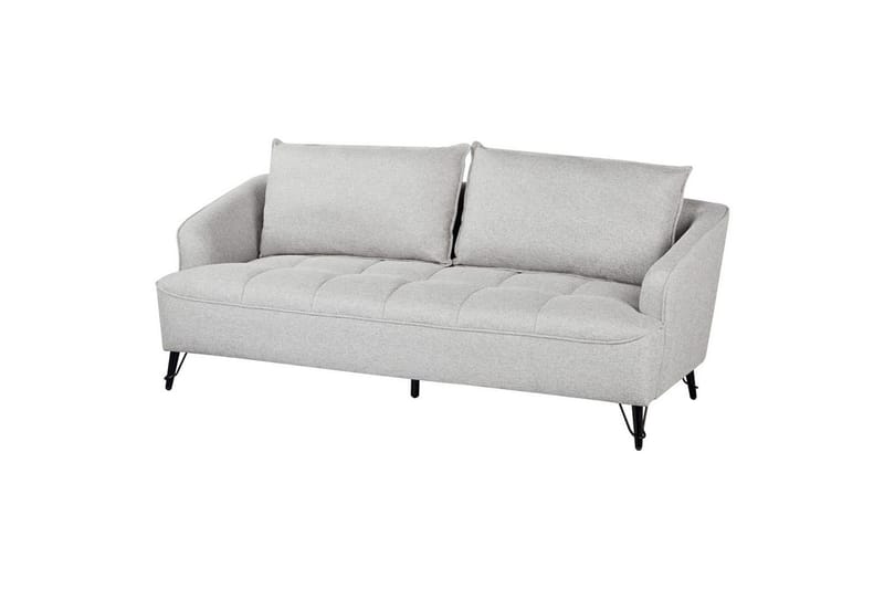 Soffgrupp Hobro Grå/svart - Grå/svart - Möbler - Vardagsrum - Soffgrupper