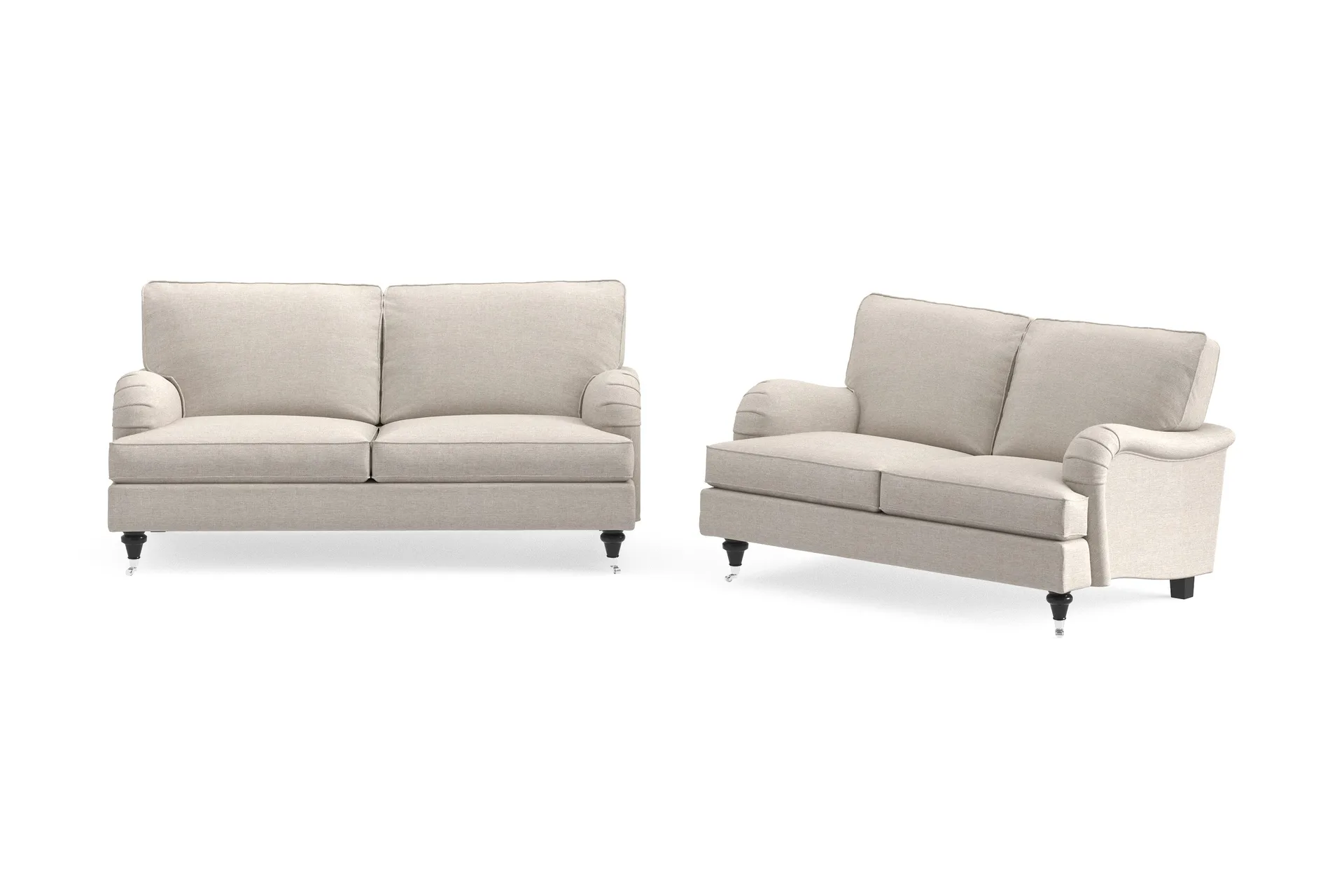 howard classic soffgrupp 2-sits + 2-sits tygsoffa - beige