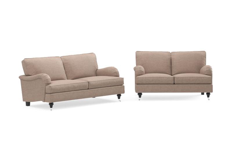 Howard Classic Soffgrupp 2-sits + 2-sits Tygsoffa - Mörkbeige - Möbler - Vardagsrum - Soffgrupper - Howard soffgrupp