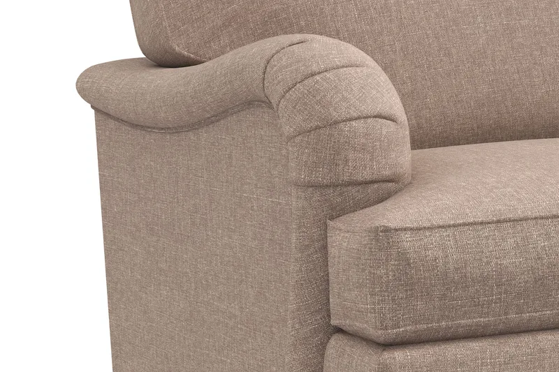 Howard Classic Soffgrupp 2-sits Soffa + Fåtölj + Fotpall i Tyg - Mörkbeige - Möbler - Vardagsrum - Soffgrupper - Howard soffgrupp