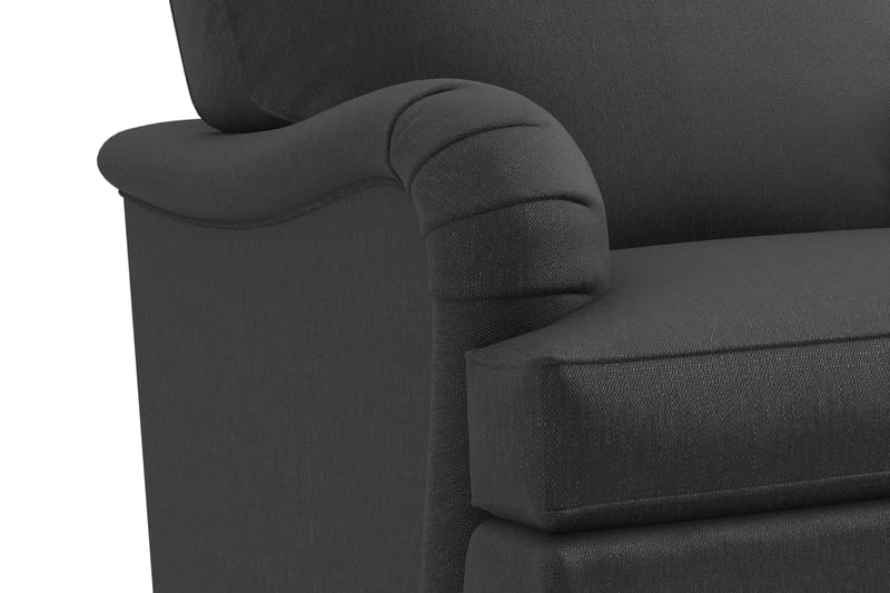 Howard Classic Soffgrupp 2-sits Soffa + Fåtölj + Fotpall i Tyg - Mörkgrå - Möbler - Vardagsrum - Soffgrupper - Howard soffgrupp