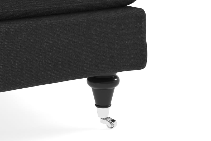Howard Classic Soffgrupp 3-sits Soffa + Fåtölj + Fotpall i Tyg - Mörkgrå - Möbler - Vardagsrum - Soffgrupper - Howard soffgrupp