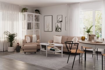 Howard Classic Soffgrupp 3-sits Soffa + Fåtölj i Tyg - Mörkbeige - Möbler - Vardagsrum - Soffgrupper - Howard soffgrupp