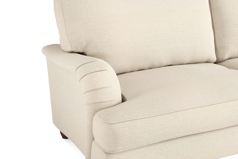 Howard Lyx Soffgrupp 3-sits Soffa + Fåtölj + Fotpall i Tyg - Beige - Möbler - Vardagsrum - Soffgrupper - Howard soffgrupp