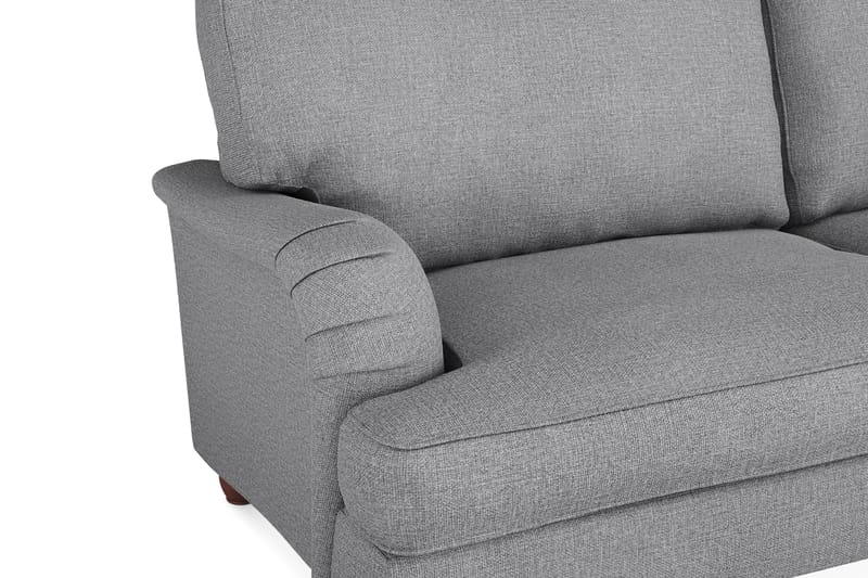 Howard Lyx Soffgrupp 3-sits Soffa + Fåtölj + Fotpall i Tyg - Ljusgrå - Möbler - Vardagsrum - Soffgrupper - Howard soffgrupp