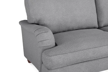 Howard Lyx Soffgrupp 3-sits Soffa + Fåtölj + Fotpall i Tyg - Ljusgrå - Möbler - Vardagsrum - Soffgrupper - Howard soffgrupp