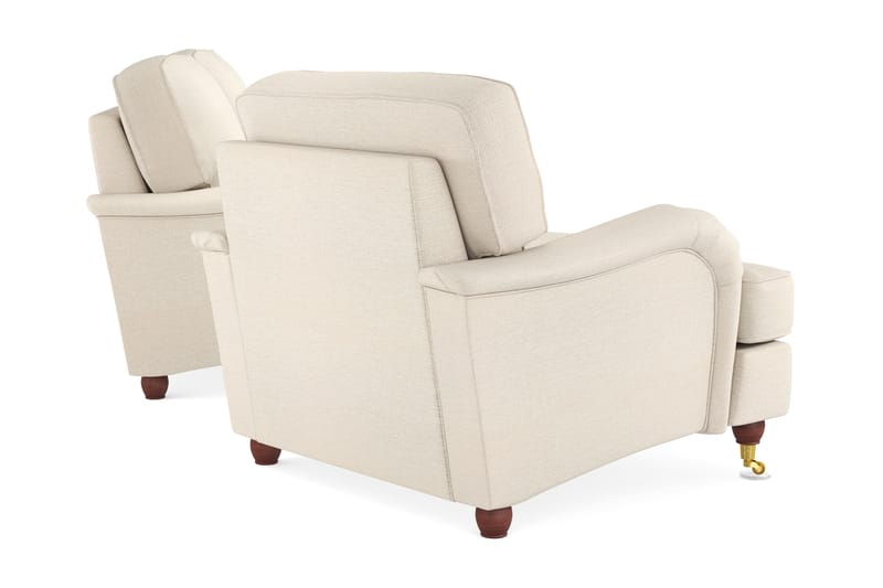 Howard Lyx Soffgrupp 3-sits Soffa + Fåtölj i Tyg - Beige - Möbler - Vardagsrum - Soffgrupper - Howard soffgrupp