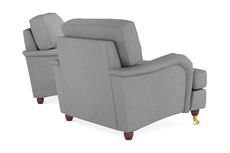 Howard Lyx Soffgrupp 3-sits Soffa + Fåtölj i Tyg - Ljusgrå - Möbler - Vardagsrum - Soffgrupper - Howard soffgrupp