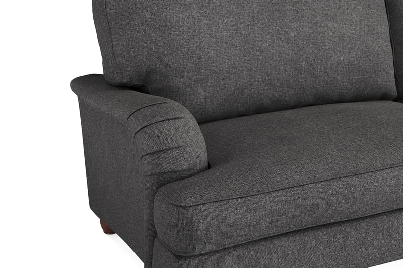 Howard Lyx Soffgrupp 4-sits + 3-sits Soffa + Divanfåtölj i Tyg - Mörkgrå - Möbler - Vardagsrum - Soffgrupper - Howard soffgrupp