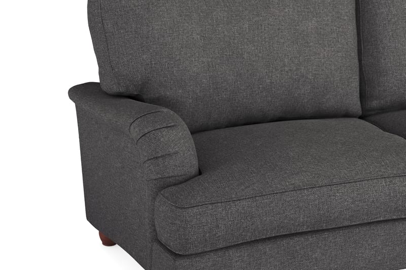Howard Lyx Soffgrupp 4-sits Svängd Soffa + Divanfåtölj i Tyg - Mörkgrå - Möbler - Vardagsrum - Soffgrupper - Howard soffgrupp