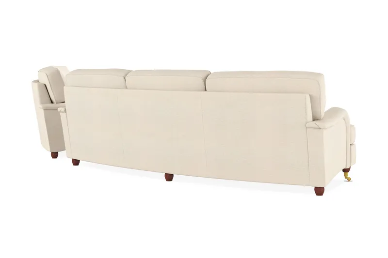 Howard Lyx Soffgrupp Svängd 4-sits + 3-sits Tygsoffa - Beige - Möbler - Vardagsrum - Soffgrupper - Howard soffgrupp