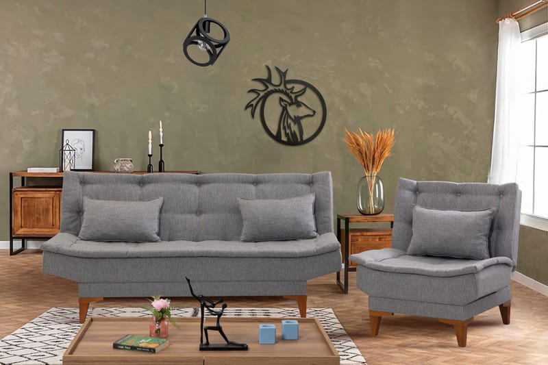 Hunterville Soffgrupp - Grå - Möbler - Vardagsrum - Soffgrupper