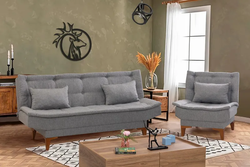 Hunterville Soffgrupp - Grå - Möbler - Vardagsrum - Soffgrupper