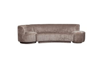 Soffgrupp Kombi-Populär med Pouf - Taupe - Möbler - Vardagsrum - Soffor - 3-sits soffor