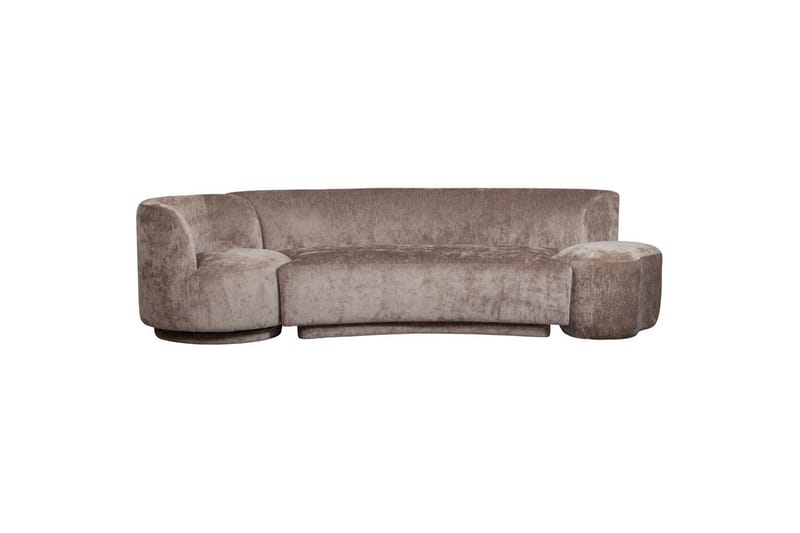 Soffgrupp Kombi-Populär med Pouf - Taupe - Möbler - Vardagsrum - Soffgrupper