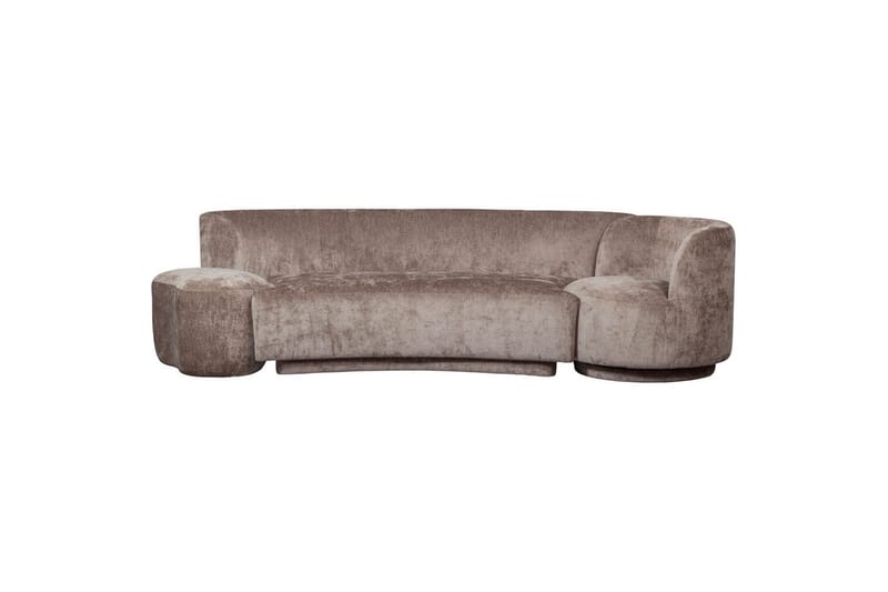 Soffgrupp Kombi-Populär med Pouf - Taupe - Möbler - Vardagsrum - Soffgrupper