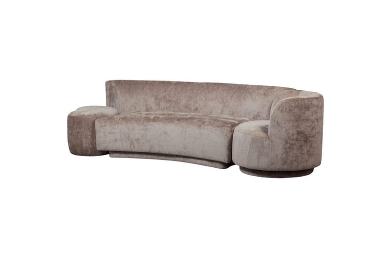 Soffgrupp Kombi-Populär med Pouf - Taupe - Möbler - Vardagsrum - Soffgrupper